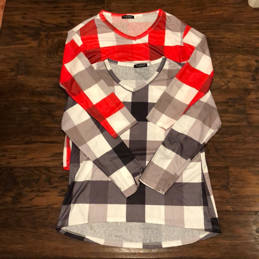 Checkered Long Sleeve Bundle